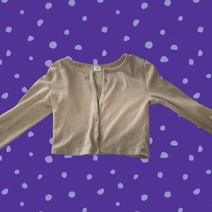 WILFRED cropped cardigan in olive